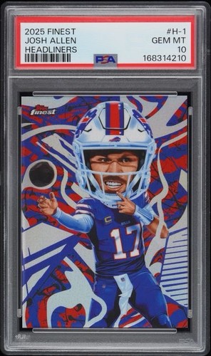 2025 Topps Finest Josh Allen #H-1 Headliners PSA 10