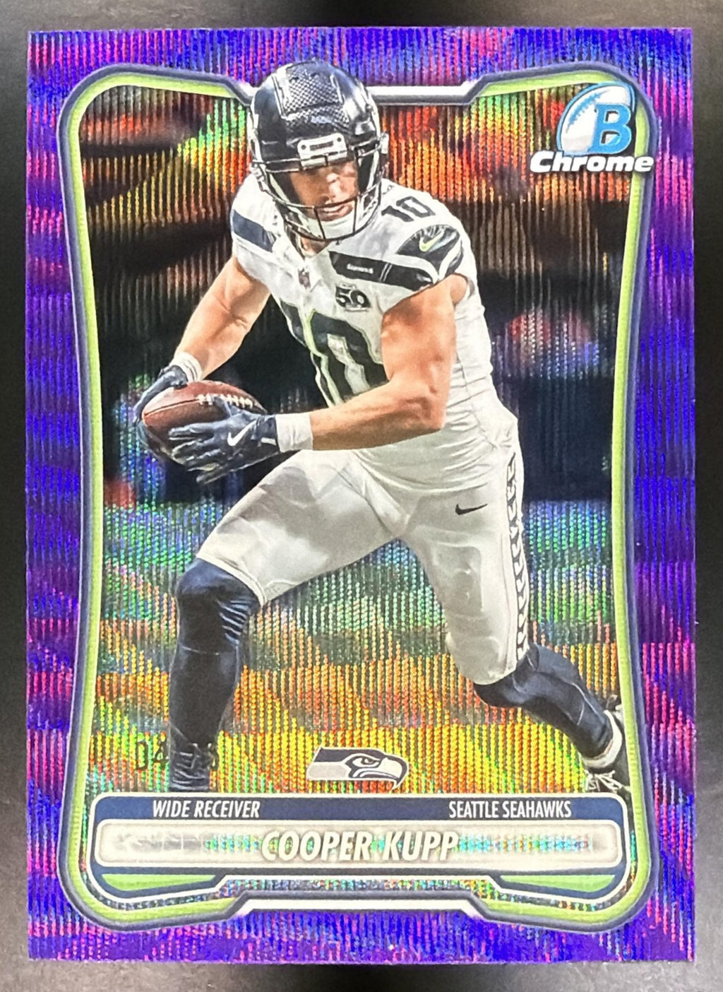 2026 Bowman Cooper Kupp #BCV-90 Chrome NFL Purple Wave Refractor 4/75 Seahawks0