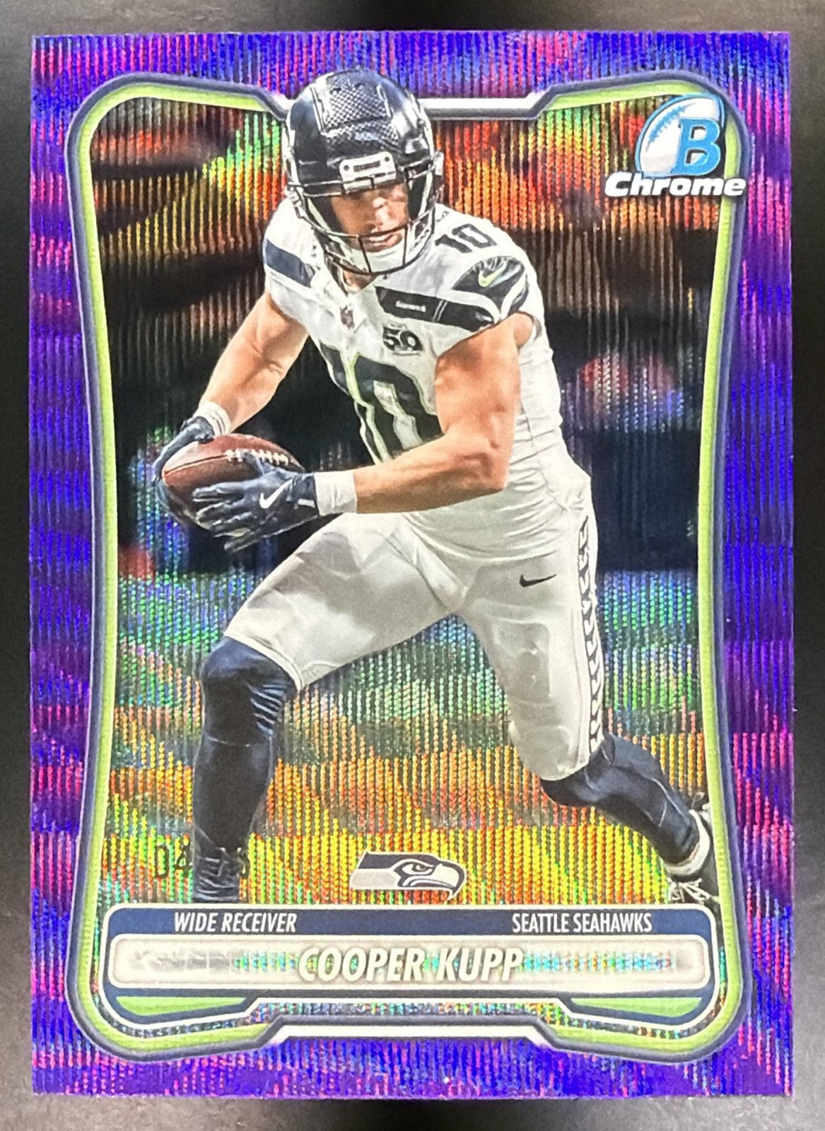 2026 Bowman Cooper Kupp #BCV-90 Chrome NFL Purple Wave Refractor 4/75 Seahawks0