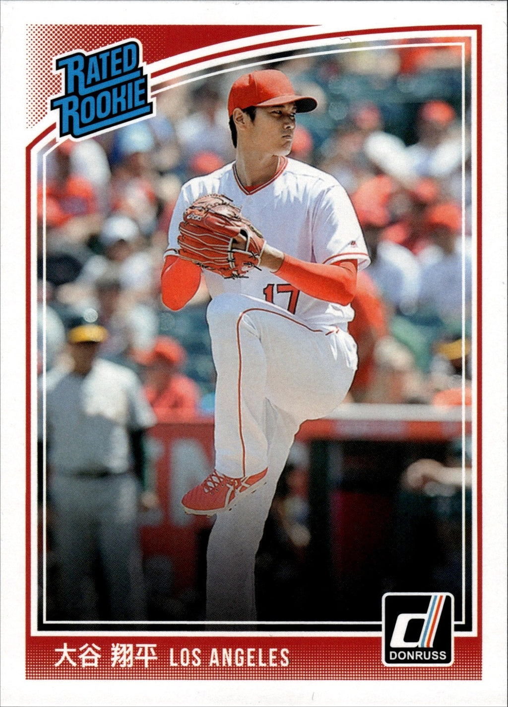 2018 Donruss Shohei Ohtani #281 Rated Rookie Japanese Kanji Text Variation SP RC0