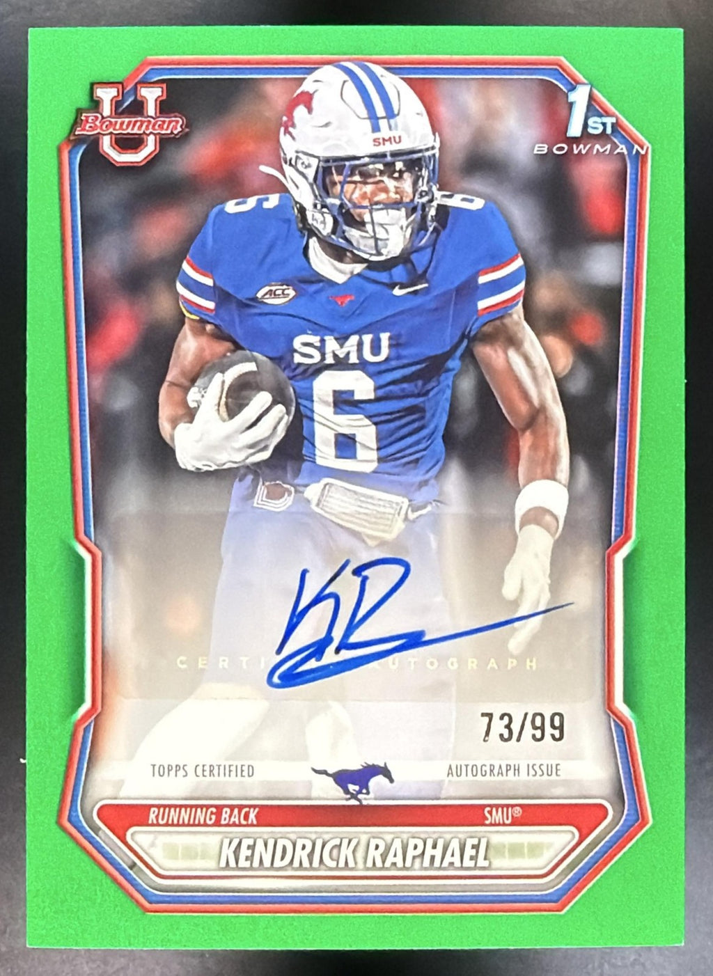 2026 Bowman Kendrick Raphael #BPPA-KRA Paper Auto Green /99 1st Prospect0