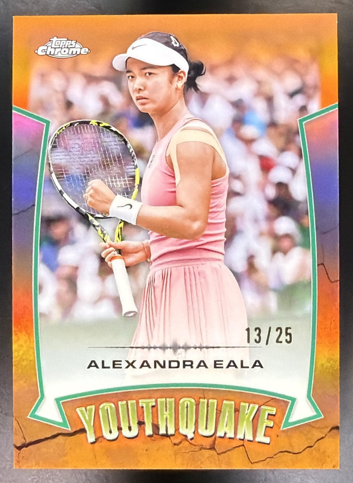 2026 Topps Chrome Tennis Alexandra Eala #YQ-AE YouthQuake Orange Refractor 13/250