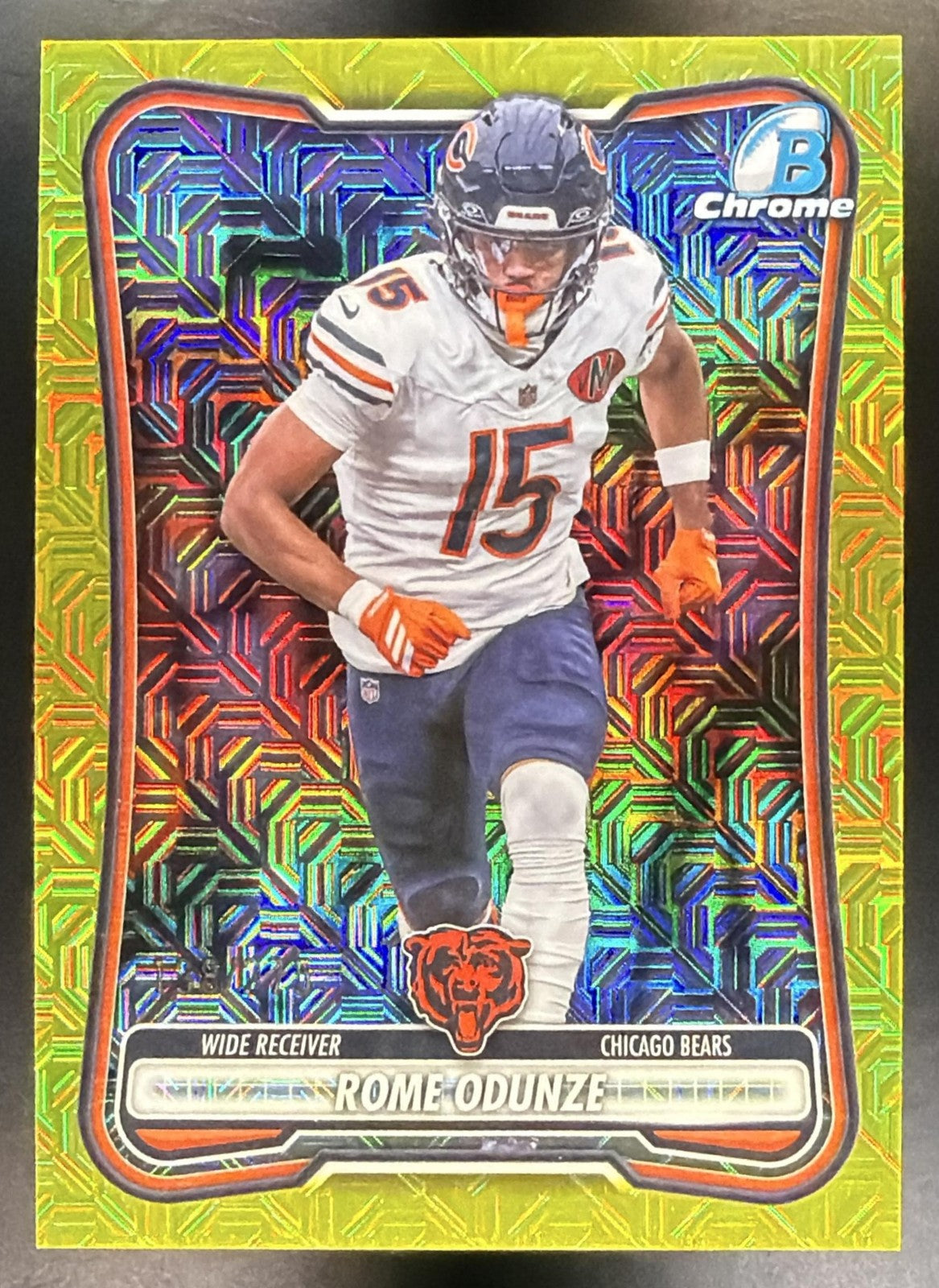 2026 Bowman Rome Odunze #BCV-16 Chrome NFL Gold Mojo Refractor Bears /2750