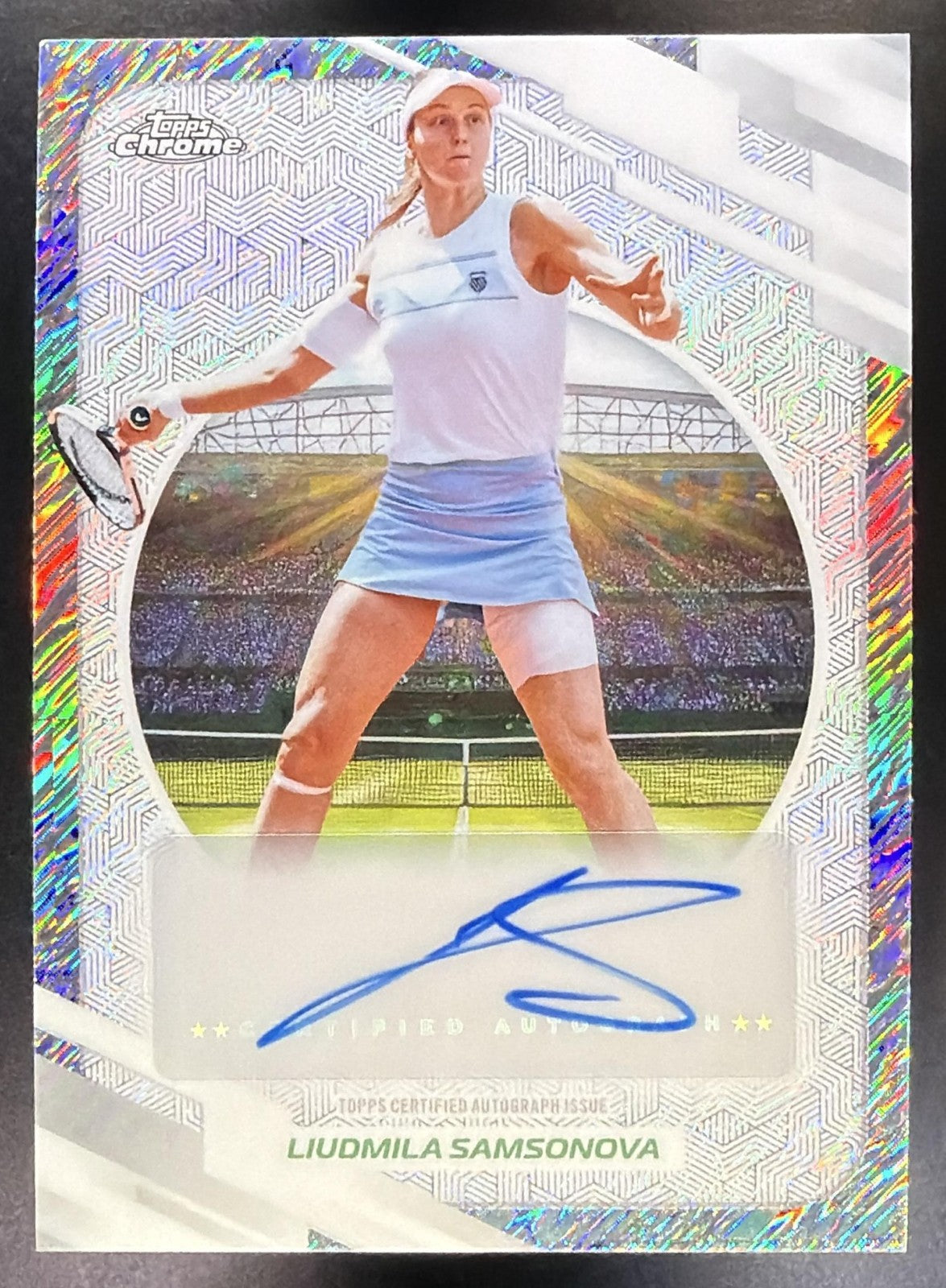 2026 Topps Chrome Tennis Liudmila Samsonova #AO-LSA Auto I Shimmer Refractor0