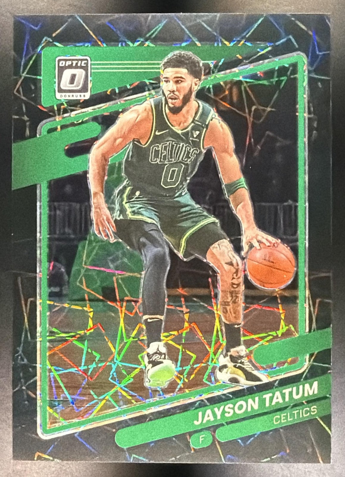 2021 22 Panini Donruss Optic Jayson Tatum #25 Black Velocity Prizm /39 Celtics0