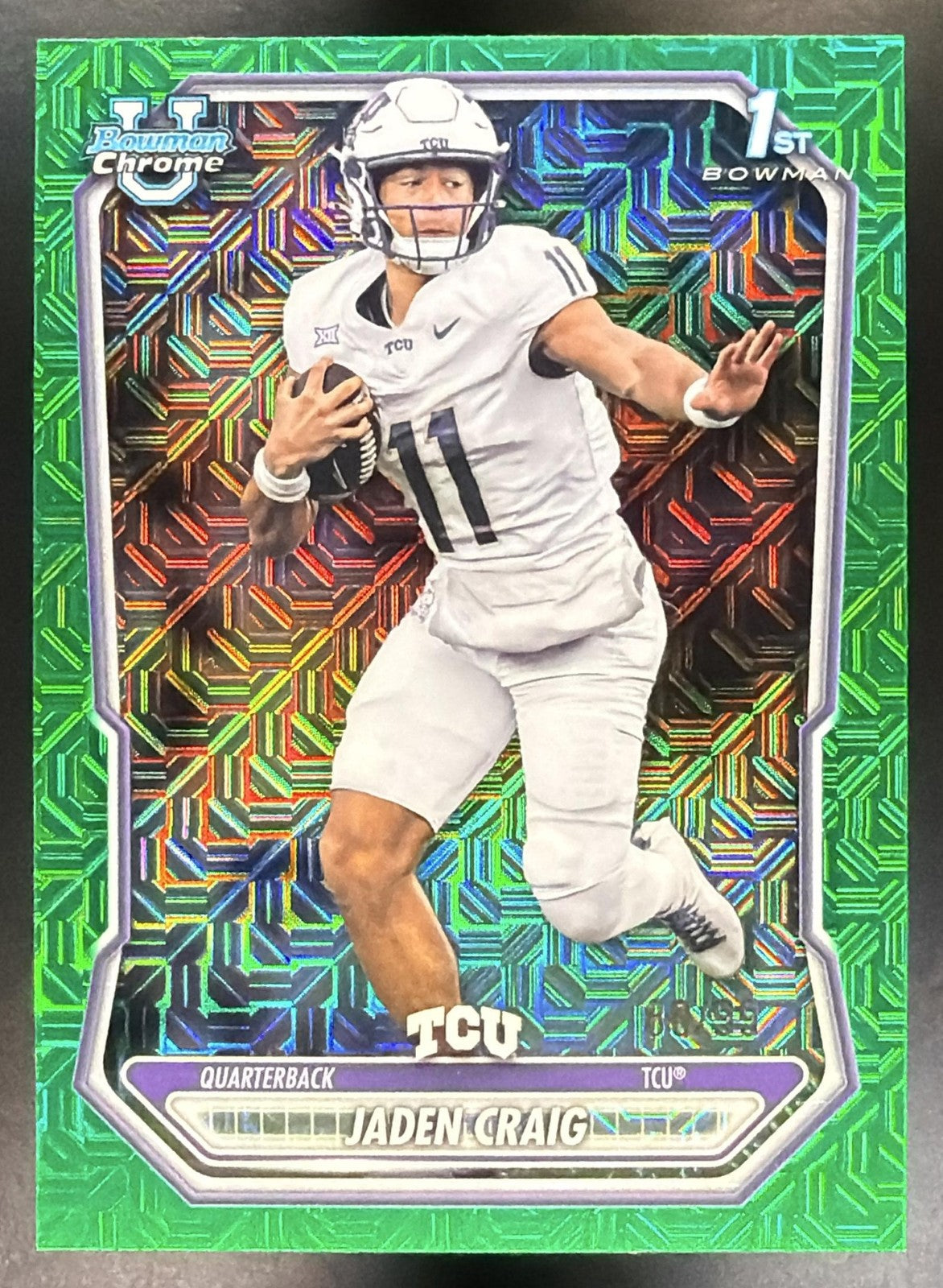 2026 Bowman Jaden Craig #BCP-199 Chrome Green Mojo Refractor /99 1st Prospect0