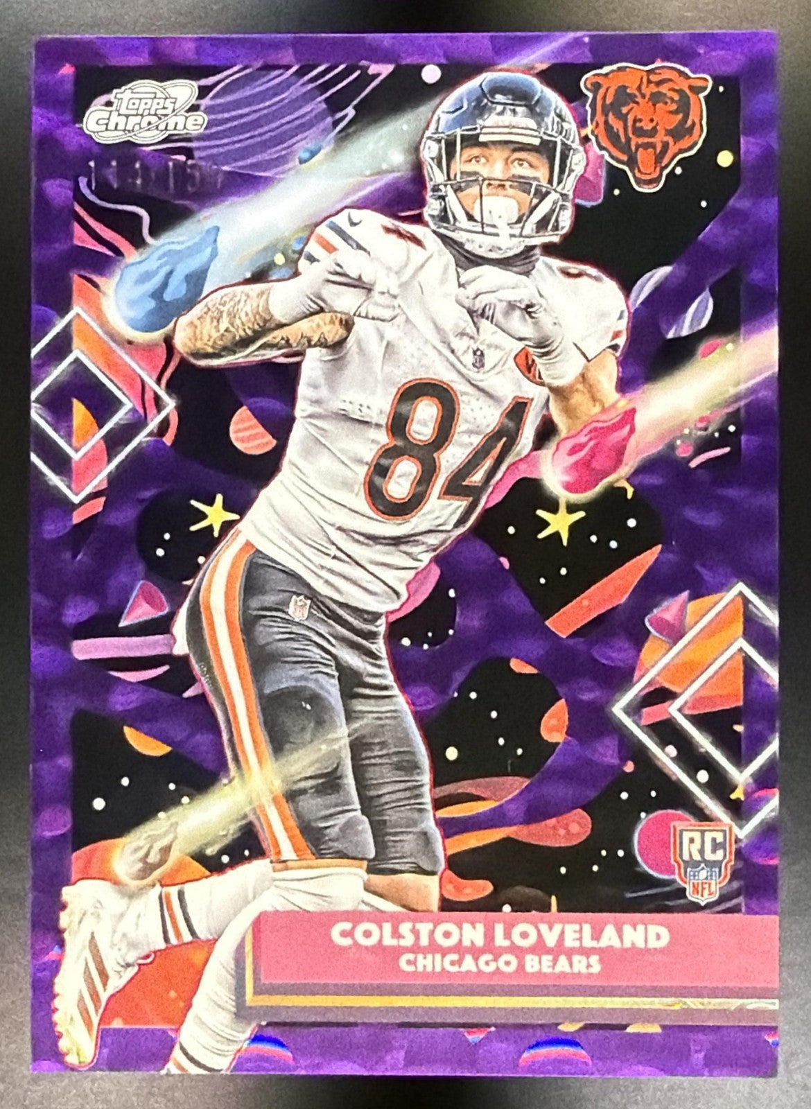 2025 Topps Cosmic Chrome Colston Loveland #116 Purple Nebula Refractor /150 RC0
