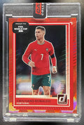 2025 Panini Donruss Road to FIFA World Cup Cristiano Ronaldo #91 Red Cubic /500