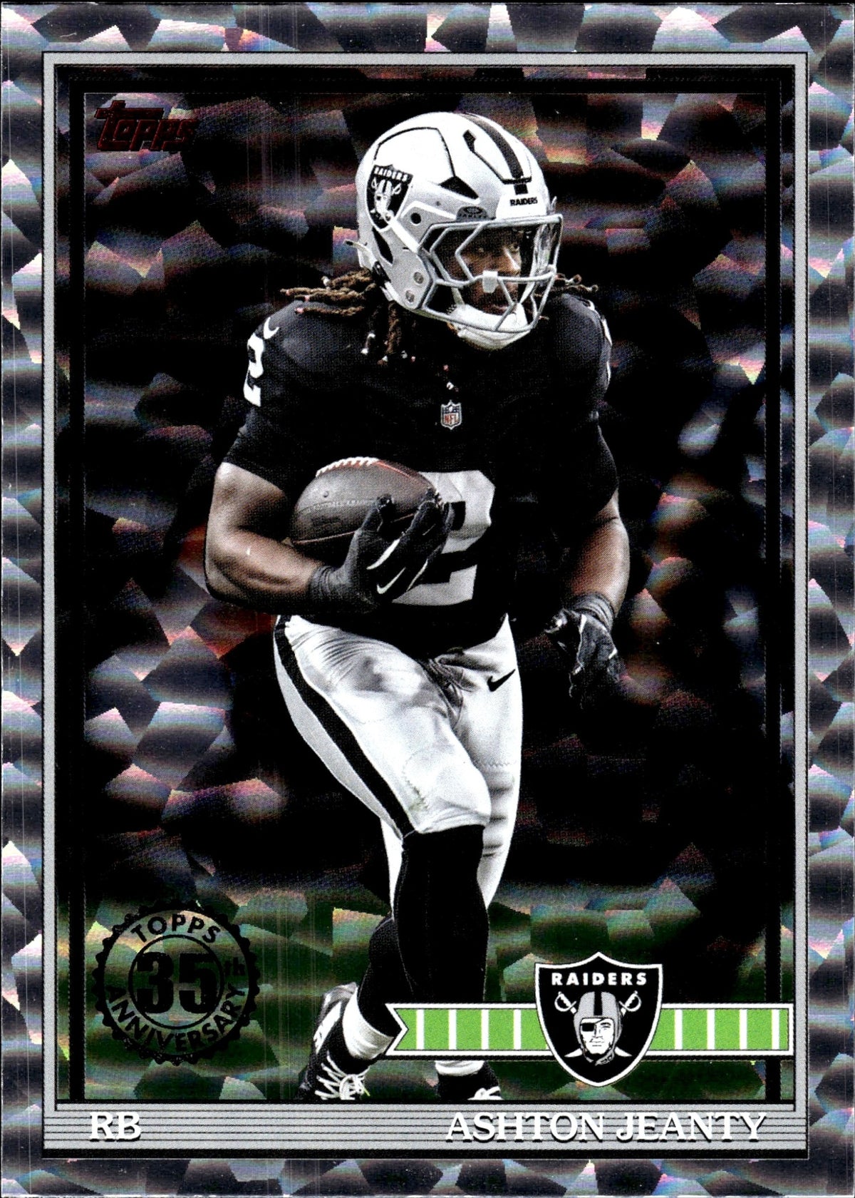 2026 Topps Ashton Jeanty #91TF-27 1991 Crackle Foil Raiders0