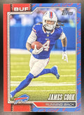 2026 Topps James Cook #25 Team Color Border Variation Bills0