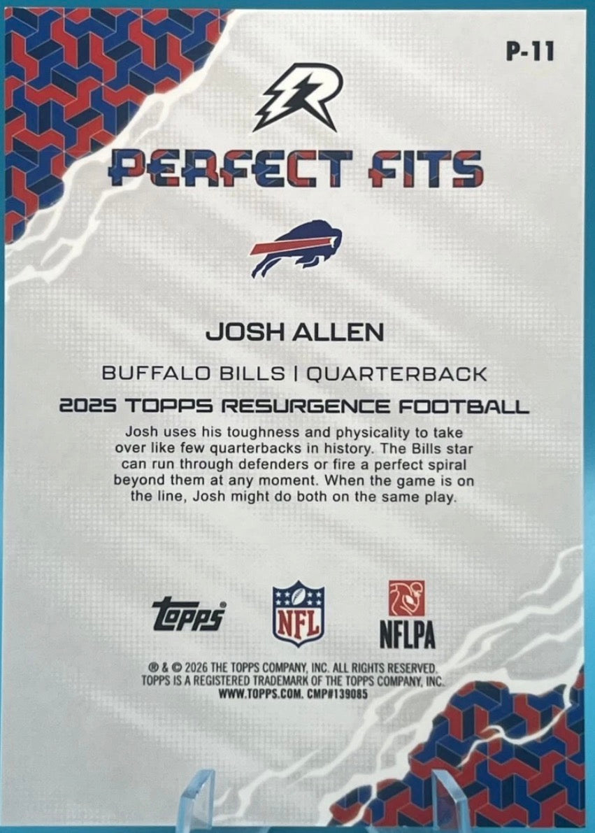 Josh Allen Perfect Fits P-11 back