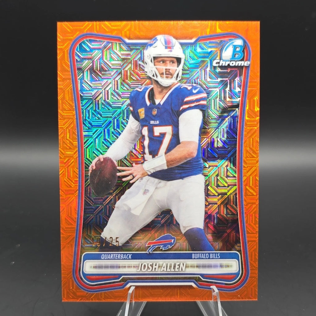 2026 Bowman Chrome Josh Allen #BCV-10 Orange Mojo Refractor 19/25 Bills