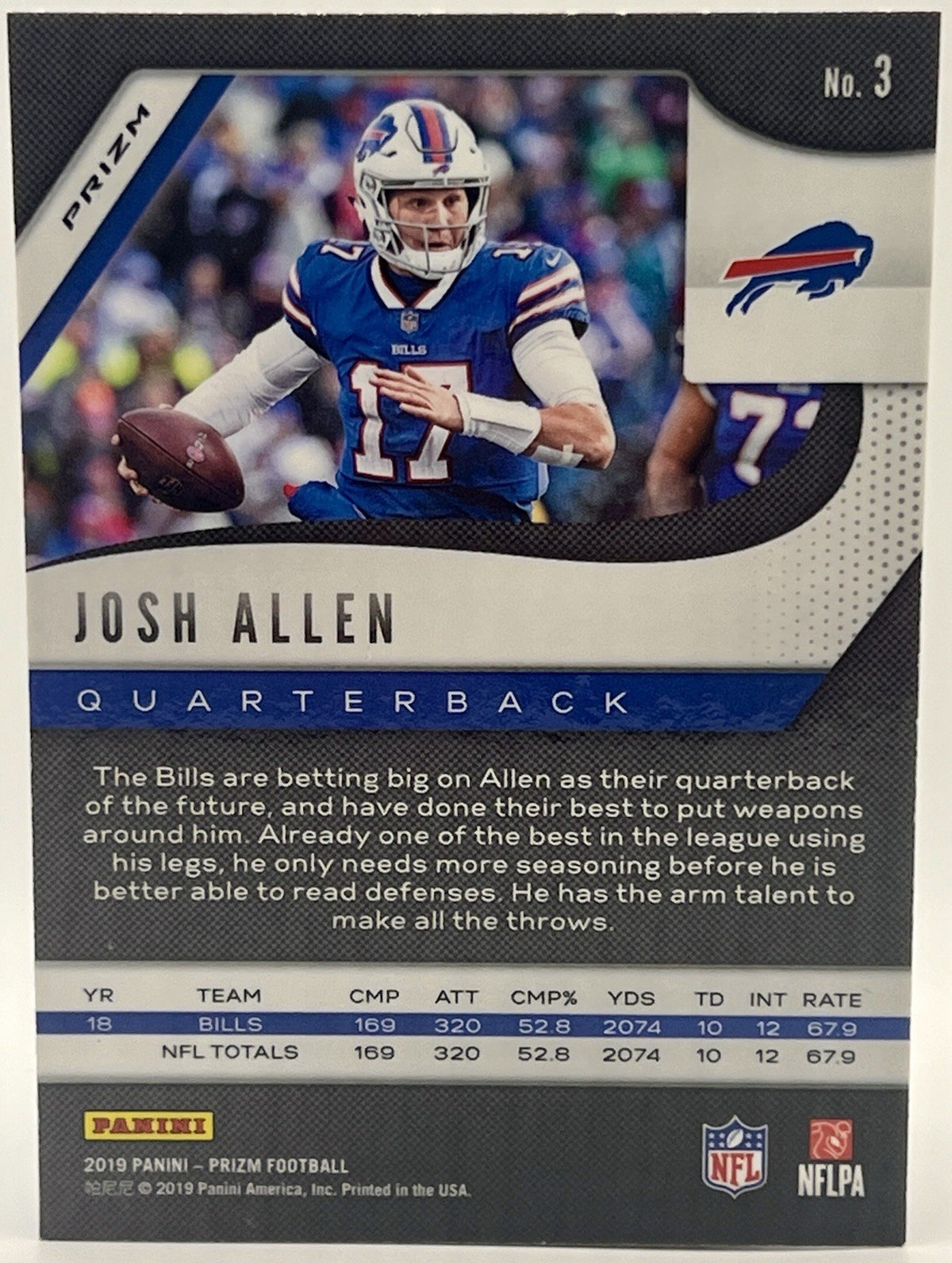2019 Panini Prizm Josh Allen #3 Camo Prizm /25 Bills