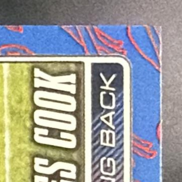 2026 Topps James Cook #25 Team Color Border Variation Bills4