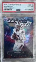 2025 Topps Cosmic Chrome Josh Allen Cosmic Dust CD-9 PSA 10 front