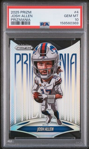 Josh Allen Prizmania PSA 10 front